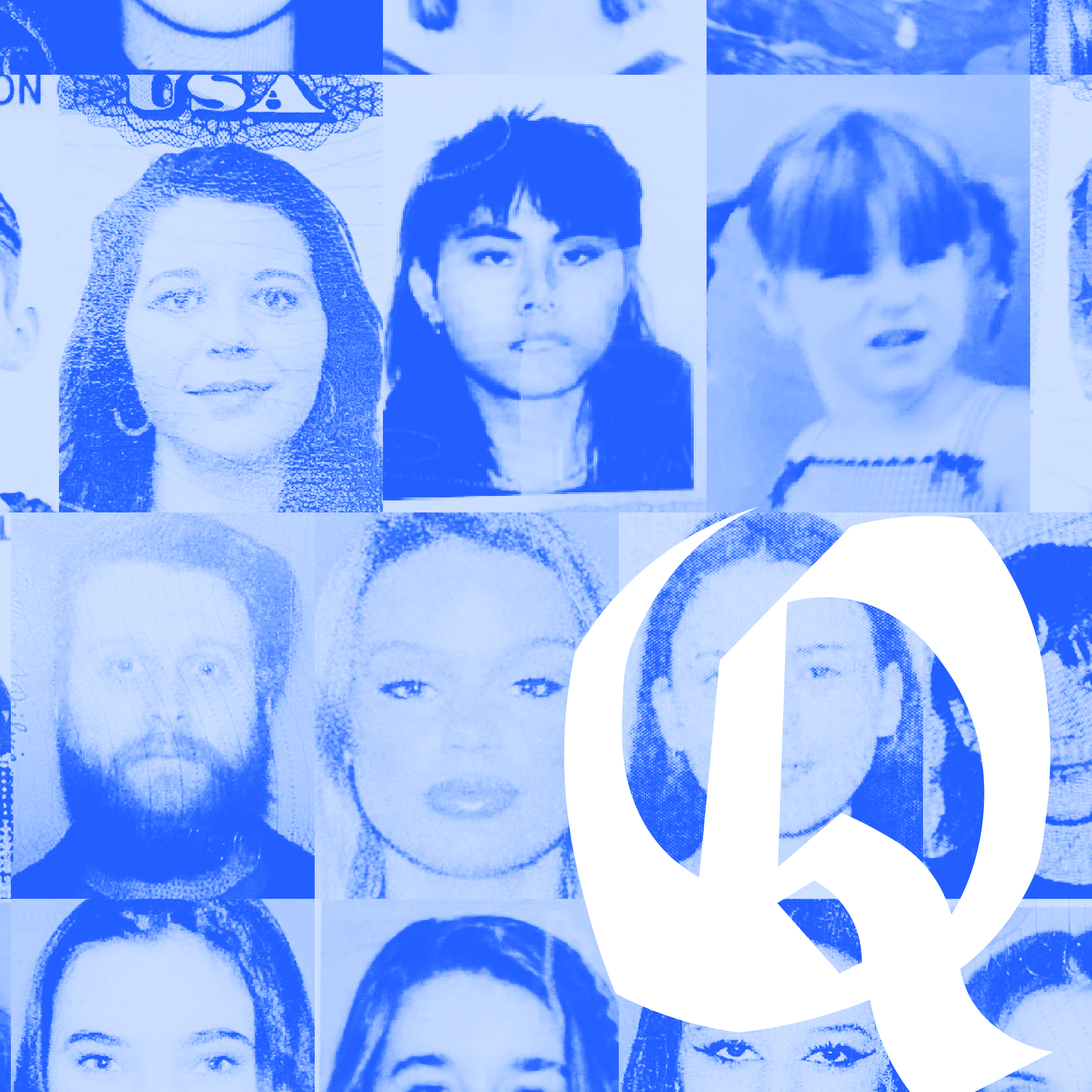 blue ID photos with a Q in front